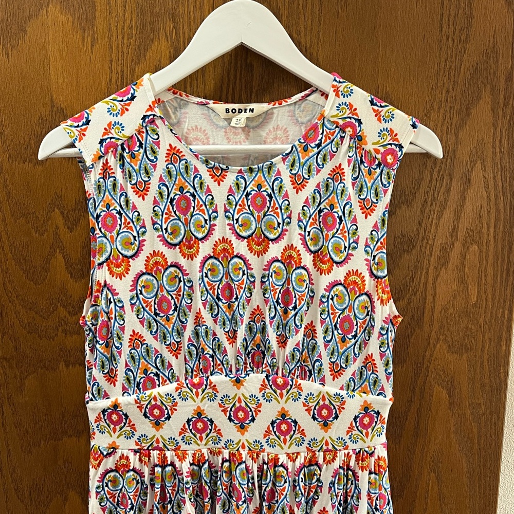 NWOT Boden Multicolor Paisley Midi Dress - Picture 3 of 7